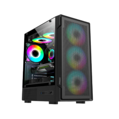מארז Antec VX300M ARGB Black Mini-Tower 4x120mm Fan Include