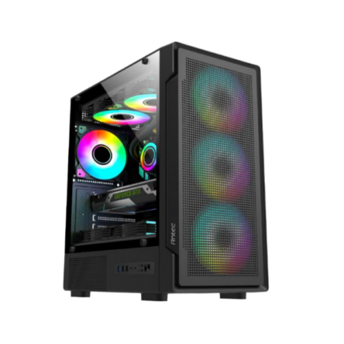מארז Antec VX300M ARGB Black Mini-Tower 4x120mm Fan Include