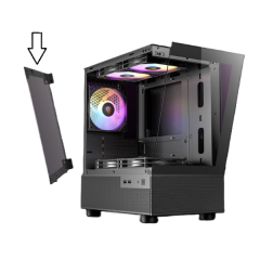 זכוכית למארז שחור ANTEC CX200M