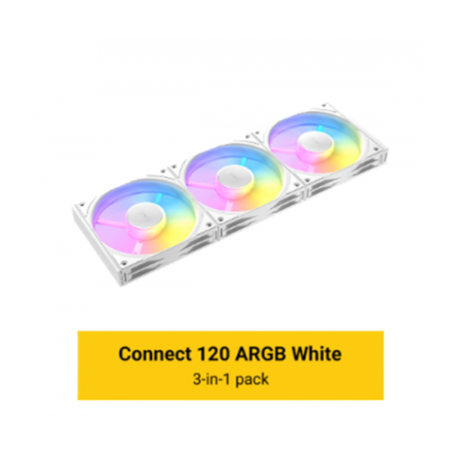 מאוררים למארז ANTEC Connect C120 ARGB WHITE 3PK