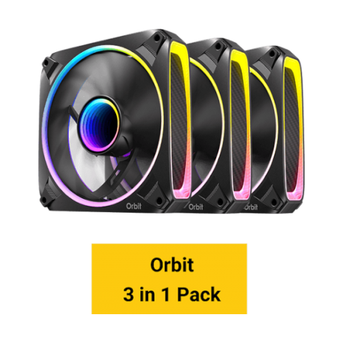 מאווררים למארז Antec Orbit 120 ARGB 3 Pack