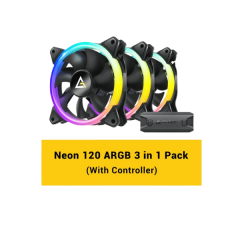 מאווררים למארז ANTEC NEON 120 ARGB BLACK 3PK