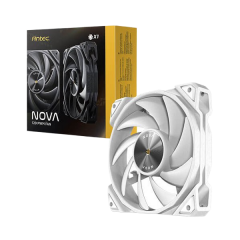 מאוורר למארז Antec Nova 120mm White Fan And Speed Conntroller