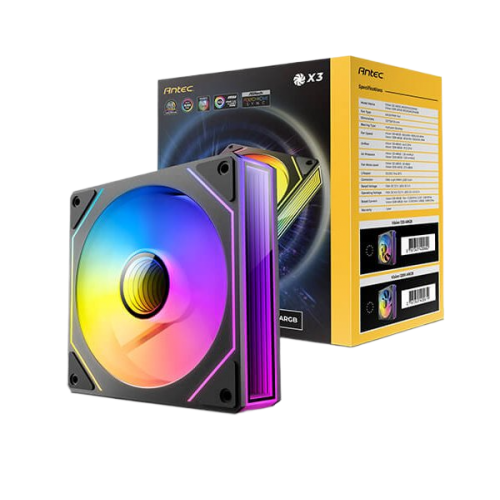 מאווררים למארז ANTEC Vision 120 Reverse ARGB FANS BLACK 3PK