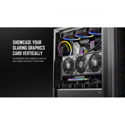 כבל ותושבת לכ. מסך Vertical GPU Bracket White - Antec SHIFT ARGB