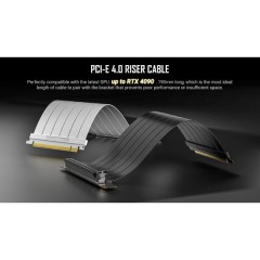 כבל ותושבת לכ. מסך Vertical GPU Bracket White - Antec SHIFT ARGB