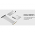 כבל ומתאם לכ.מסך Antec PCI-E 4.0 Riser Cable With Bracket WHITE