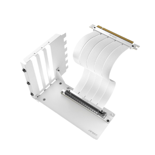 כבל ומתאם לכ.מסך Antec PCI-E 4.0 Riser Cable With Bracket WHITE