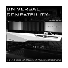 תומך לכרטיסי מסך ANTEC GPU Support Dagger White