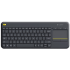 Logitech K400 פלוס מקלדת מגע אלחוטית עם משטח מגע.