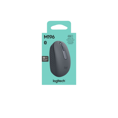 Logitech M196 1000 DPI אלחוטי Bluetooth עכבר גרפיט אופטי