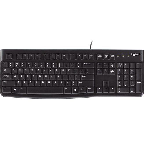 מקלדת מחשב Logitech K120 עברית אנגלית