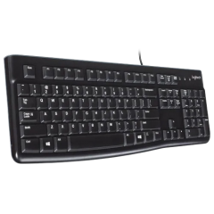 מקלדת מחשב Logitech K120 עברית אנגלית
