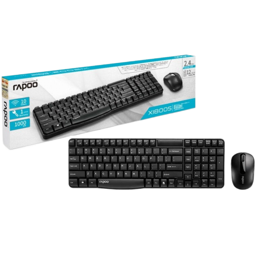 מקלדת ועכברנים  RAPO X1800S