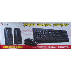 חבילת מקלדת Genius KMS-U130 Super Value