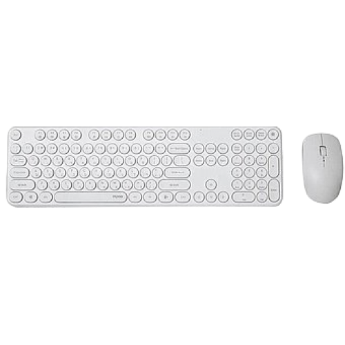  ‏מקלדת ועכבר לבן RAPOO X260S E.H/ EN/Hebrew