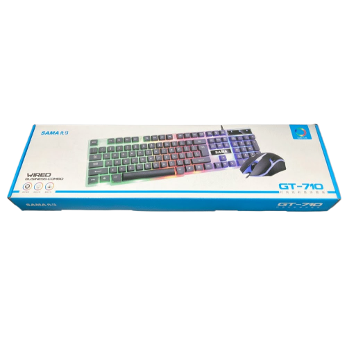 סט מקלדת ועכבר חוטיים גיימינג SAMA GT-710