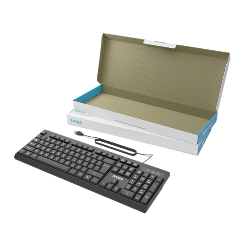 מקלדת חוטית למחשב עברית-אנגלית SAMA K811