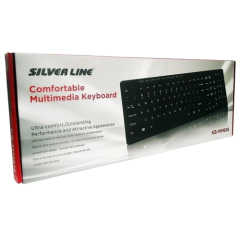 מקלדת חוטית SILVER LINE KB-MM818 EN-RU-HEB