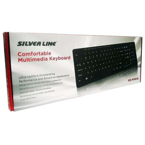 מקלדת חוטית SILVER LINE KB-MM818 EN-RU-HEB