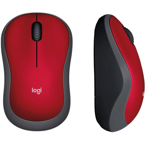 עכבר אלחוטי Logitech Wireless Mouse M185 Retail אדום