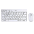 סט מקלדת ועכבר Rapoo 8000M 2.4GHz Wireless / Bluetooth Multi-Mode - צבע לבן
