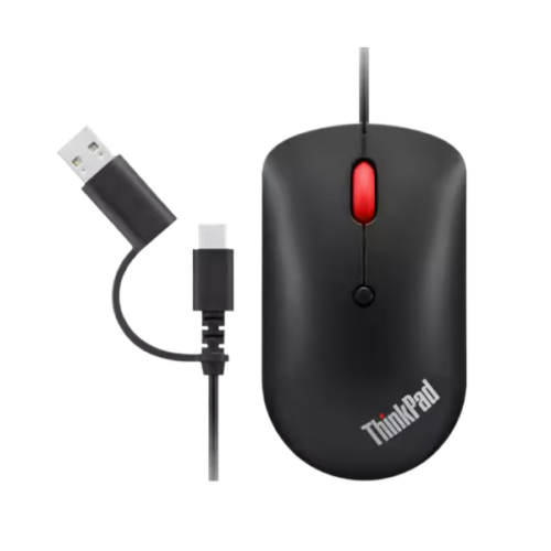 עכבר חוטי Lenovo ThinkPad USB-C Wired compact Mouse