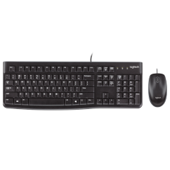 סט מקלדת ועכבר חוטי Logitech MK120