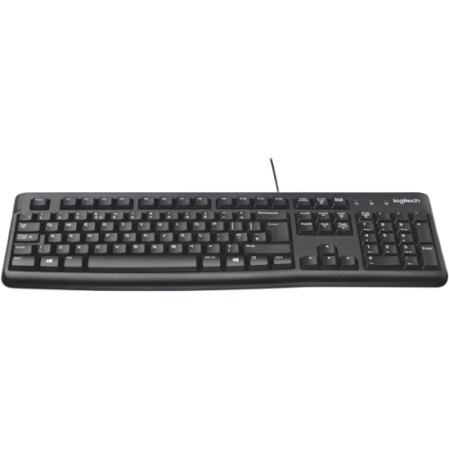 מקלדת לוגיטק חוטית עברית אנגלית LOGITECH K120