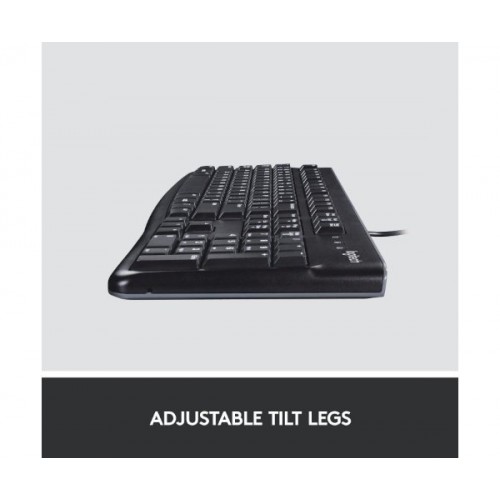 מקלדת לוגיטק חוטית עברית אנגלית LOGITECH K120