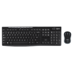 סט מקלדת ועכבר אל חוטי Logitech Wireless Desktop MK270