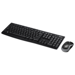 סט מקלדת ועכבר אל חוטי Logitech Wireless Desktop MK270