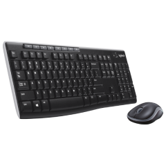 סט מקלדת ועכבר אל חוטי Logitech Wireless Desktop MK270