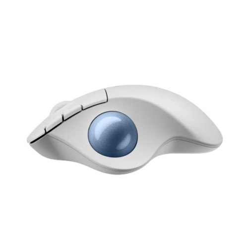 עכבר Logitech M575S TrackBall Off-White Blue Ball 2000DPI BT