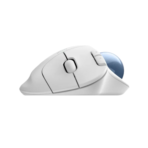עכבר Logitech M575S TrackBall Off-White Blue Ball 2000DPI BT