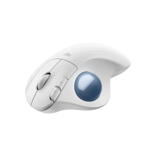 עכבר Logitech M575S TrackBall Off-White Blue Ball 2000DPI BT