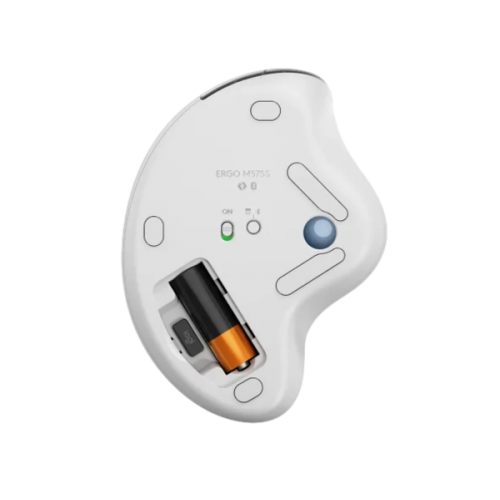 עכבר Logitech M575S TrackBall Off-White Blue Ball 2000DPI BT