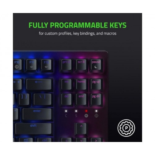 מקלדת גיימינג Razer BlackWidow v3 TKL Wired RGB Green Switches