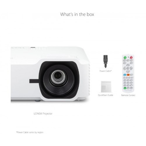 מקרן ViewSonic LS740W Laser 5,000 Lumens WXGA 2XHDMI Speakers