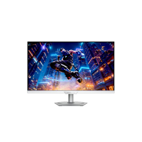 מסך גיימינג לבן Gigabyte M27UP 4K SS IPS 160Hz 1MS HDR USB HUB