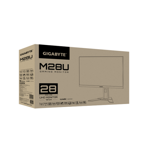 מסך גיימינג Gigabyte M28U 4K UHD 28 SS IPS 1ms 144Hz HDR 8BITS