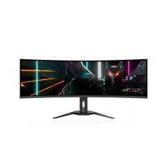 מסך AORUS CO49DQ Ultra-Wide DQHD OLED 0.03ms 144Hz KVM HDR