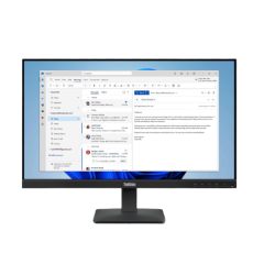 מסך ThinkVision S24-4e 4ms 100Hz FHD IPS 23.8 HDMI VGA Black Vesa