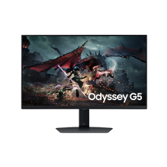 מסך Samsung Odyssey G5 G50D QHD 27 180Hz 1Ms Gaming Monitor Pivot