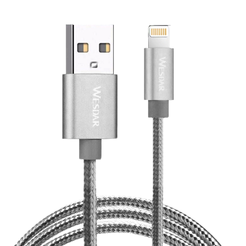 כבל טעינה קלוע לאייפון (חיבור USB לאייפון) – תוצרת Gplus